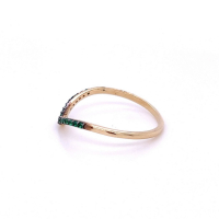 Златен дамски пръстен 0,96гр. размер:56 14кр. проба:585 модел:22481-1, снимка 3 - Пръстени - 44617997