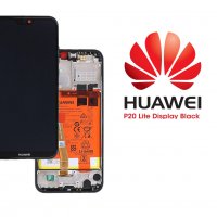 Нов оригинален дисплей за Huawei P20 lite с рамка и батерия, снимка 1 - Резервни части за телефони - 30960029