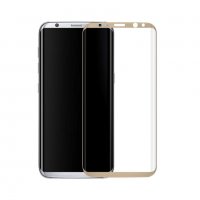 Стъклен протектор за Samsung Galaxy S8+  S8 Plus G955 FullFace златен Gold скрийн протектор, снимка 3 - Фолия, протектори - 19503615