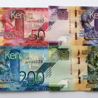 ❤️ ⭐ Лот банкноти Кения 4 броя UNC нови ⭐ ❤️, снимка 1 - Нумизматика и бонистика - 44596784