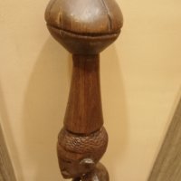 Абаносов бастун с африкански мотив, снимка 2 - Други ценни предмети - 35188866