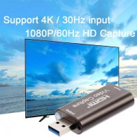 Кепчър карта USB 3.0 флашка 4K аудио видео HDMI USB capture card, снимка 3 - USB Flash памети - 31889073