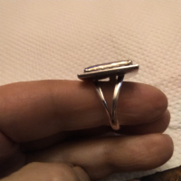 Масивен  сребърен пръстен с голям естествен ахат КОЛЕДНО НАМАЛЕНИЕ , снимка 6 - Пръстени - 36522328