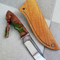 Ръчно изработен ловен нож от марка KD handmade knives ловни ножове, снимка 4 - Ловно оръжие - 30284314