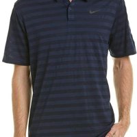 NIKE Men's Dry Stripe Golf Polo - страхотна мъжка тениска КАТО НОВА ХЛ, снимка 1 - Тениски - 40405336