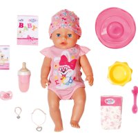 BABY Born - Интерактивно бебе с аксесоари: Момиче Zapf Creation 818695, снимка 2 - Кукли - 42607100