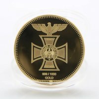 Монети - немски позлатени монети , снимка 2 - Нумизматика и бонистика - 36925844