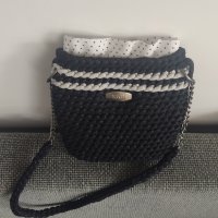 Дамски плетени чанти, ръчно изработени, модерна визия, снимка 3 - Чанти - 34899131