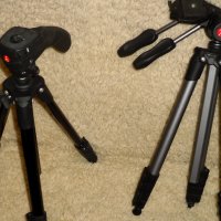 Алуминиеви стативи  Manfrotto 2бр  за DSLR фотоапарати, снимка 6 - Чанти, стативи, аксесоари - 39253073