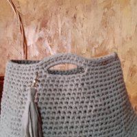 Плетена чанта: Ръчно изработени дамски чанти: Дамска чанта, снимка 7 - Чанти - 40538861