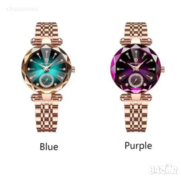 Красиви дамски часовници кварцов водоустойчив дамски часовник гривна, снимка 1
