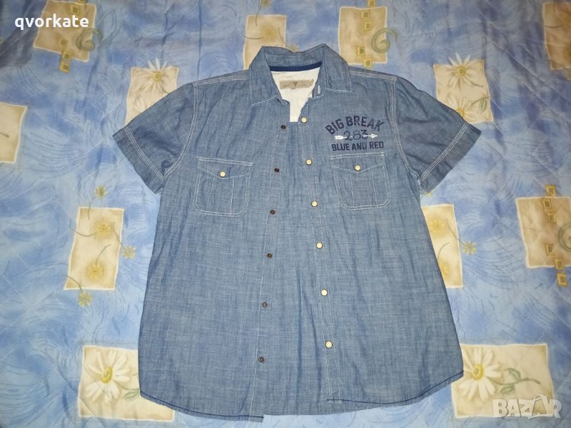 Светло синя дънкова риза №164, снимка 1