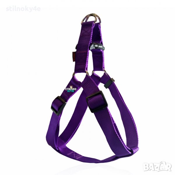 Кучешки нагръдник в тъмно лилав цвят Кучешки нагръдници Нагръдник за куче Нагръдници за кучета, снимка 1