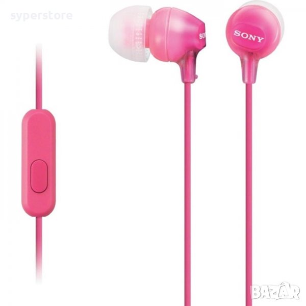 Слушалки тапи Sony MDREX15APPI.CE7 Pink SS300852, снимка 1