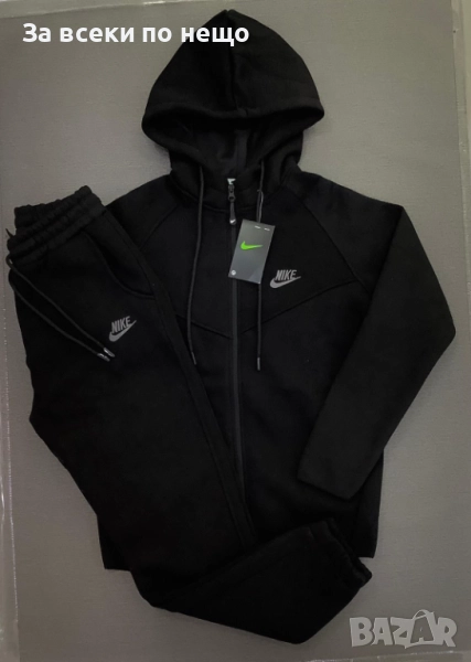 Nike Дамски Черен Ватиран Спортен Комплект🔝Дамски Спортен Екип Найк Код LFS717, снимка 1
