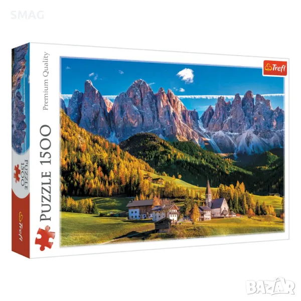 Пъзел Италия Dolomites Valley (1500 части) S_1227134, снимка 1