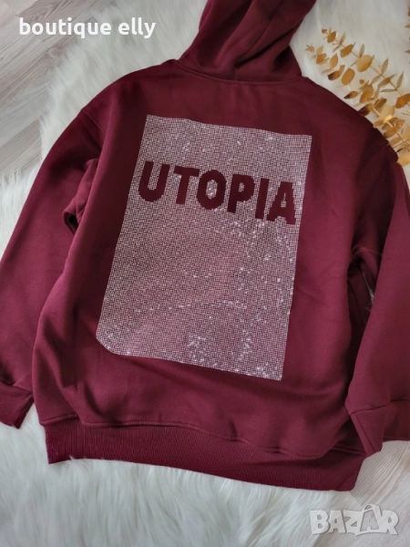 ватирана блуза с камъчета, снимка 1