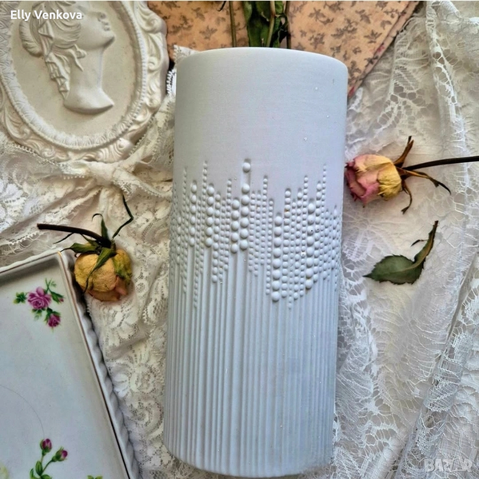 Ваза Rosenthal от бисквитен порцелан , снимка 1