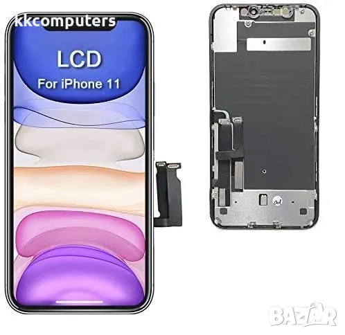 KBS INCELL Съвместим LCD Дисплей за iPhone 11 6.1' + Тъч скрийн / Черен / Баркод : 483800, снимка 1