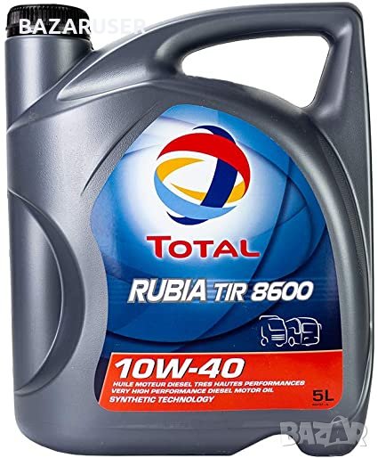 Двигателно масло TOTAL RUBIA TIR 8600 10W-40 - 5л, снимка 1