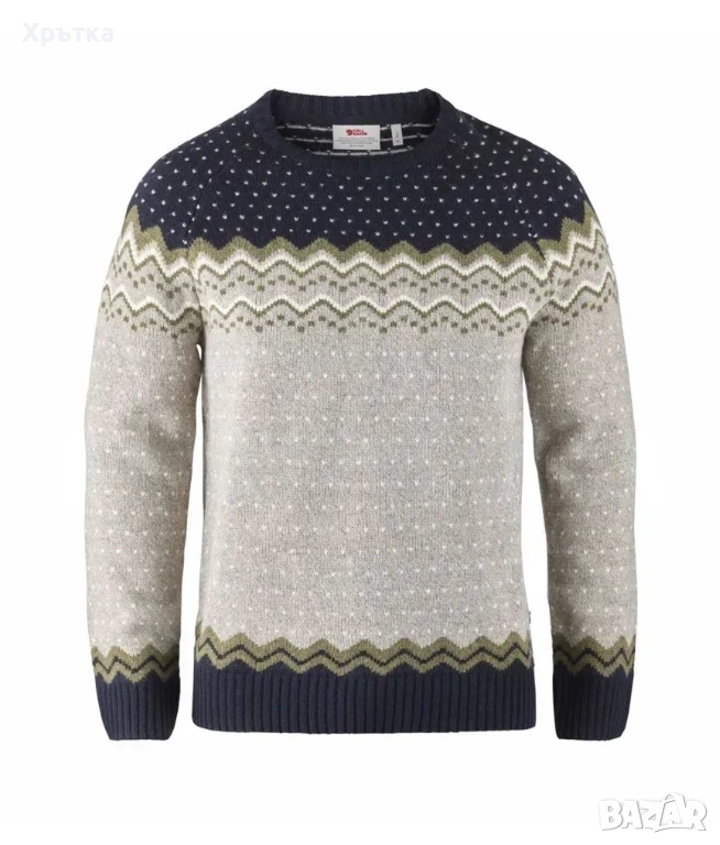 Fjallraven Ovik - Оригинален мъжки пуловер от вълна размер M, снимка 1