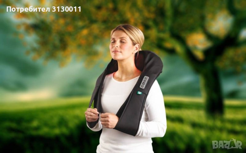  !!█▬█ █ ▀█▀ Нови модели 2022 16 глави Черен,Сив и Меден Шиацу масажор-масаж с 6 копчета , снимка 1