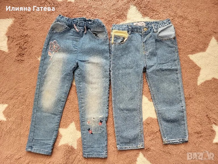 Дънки 2 бр за момиче Zara нови без етикет и Pepco 2-3г, снимка 1