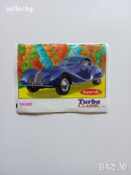 Картинка от дъвки ТУРБО Turbo classic лилав надпис , снимка 1