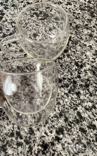 Стъклена чаша за кафе с двойно дъно 200ml, снимка 1