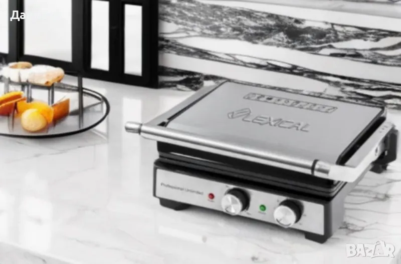 Професионална тостер преса за сандвичи и грил Lexical LSM-2571 2000W, снимка 1