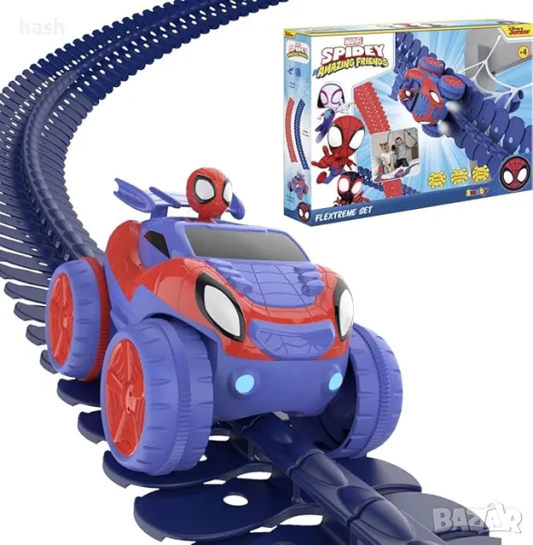 Smoby 7600180918, Smoby Spidey Flextreme Car Track Discovery Set, Smoby Flextreme, снимка 1