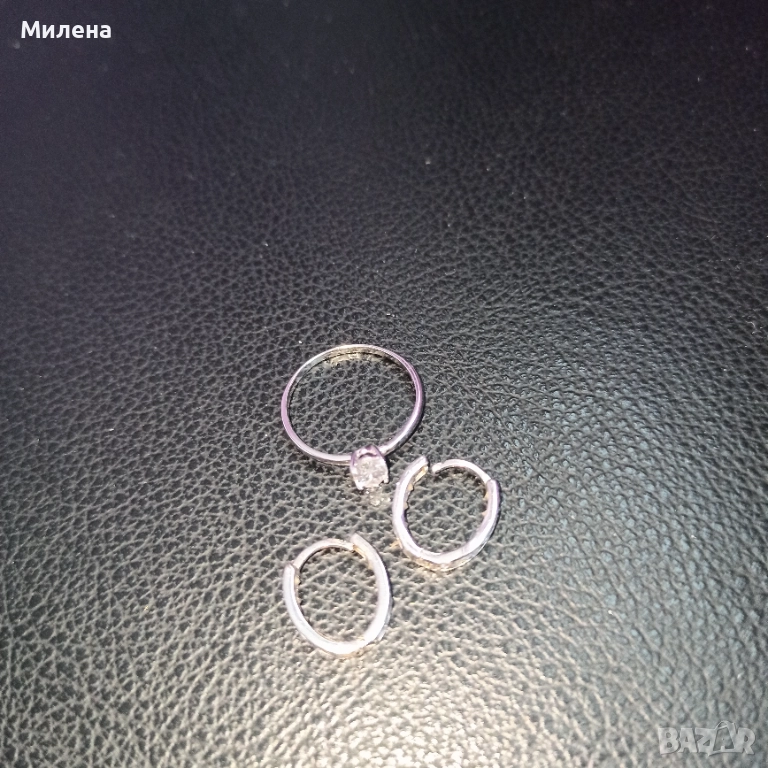 Обеци и пръстен , снимка 1