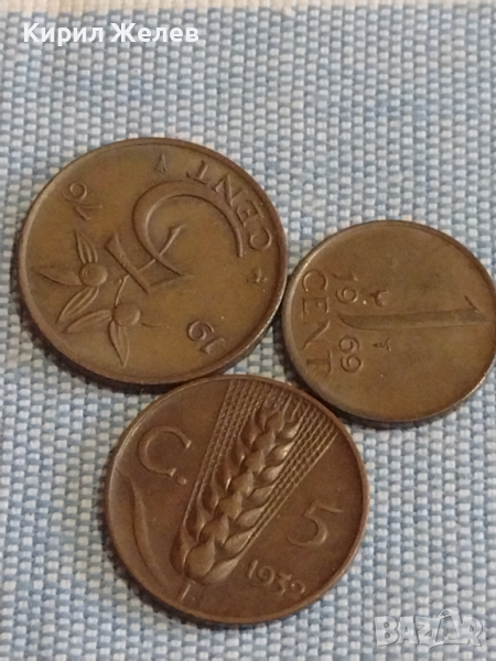 Три монети стари редки 5 чентезими 1939г. / Две монети Недерландия за КОЛЕКЦИЯ ДЕКОРАЦИЯ 31736, снимка 1