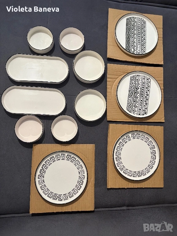 НОВ керамичен сет от 12 части, снимка 1