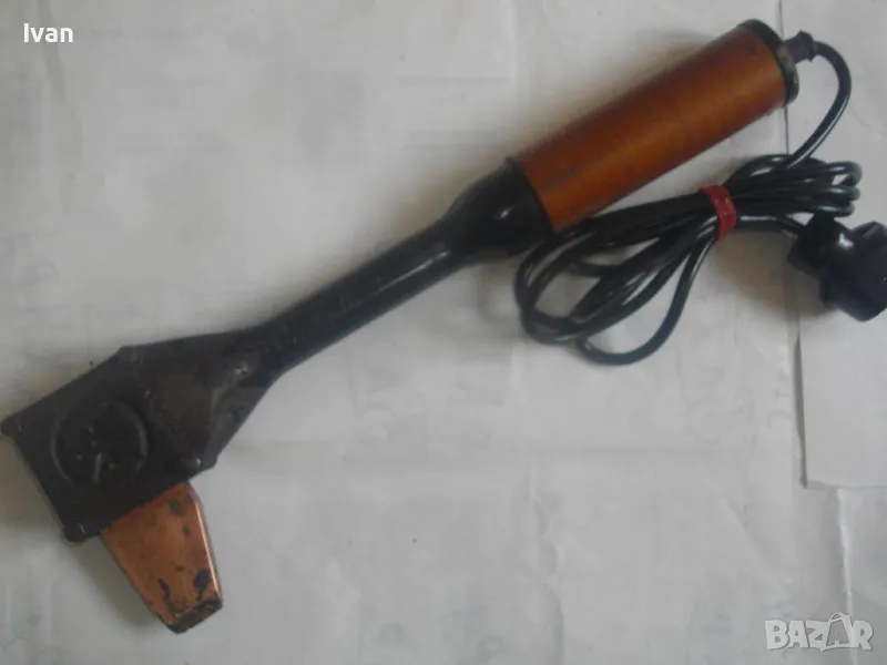 250 вата СТАРО КАЧЕСТВО МАСИВЕН ЕЛЕКТРИЧЕСКИ ПОЯЛНИК НЕМСКИ човка 10 см медна, снимка 1