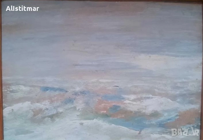Майсторска картина, пейзаж, неизвестен автор, снимка 1