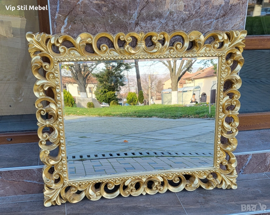Италианско кристално огледало , снимка 1