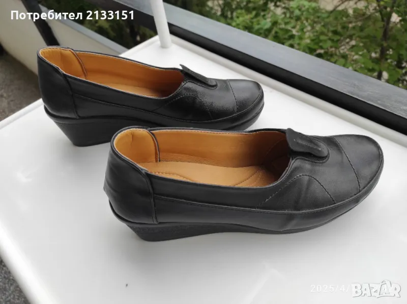 Продавам дамски черни обувки , снимка 1