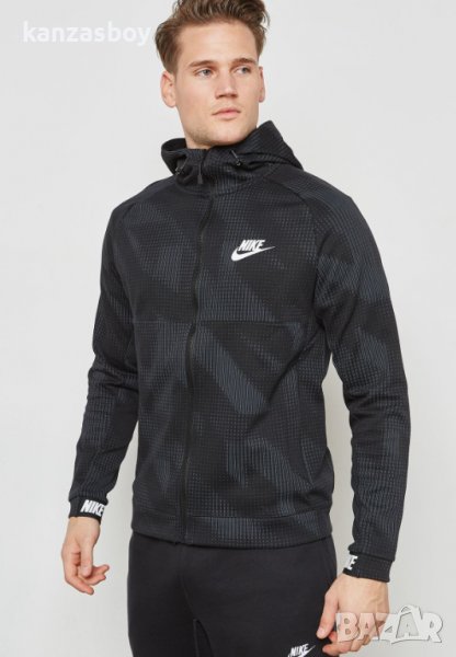 Nike AV15 Fleece AOP Hoodie - страхотно мъжко горнище ХЛ, снимка 1