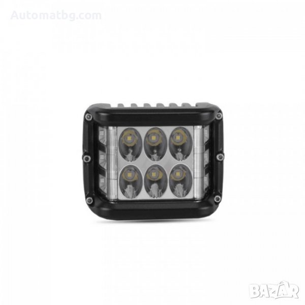 Диоден халоген Automat, Универсален, Алуминий, IP67, 10V - 30V, 60W, 6000K, Черен, снимка 1