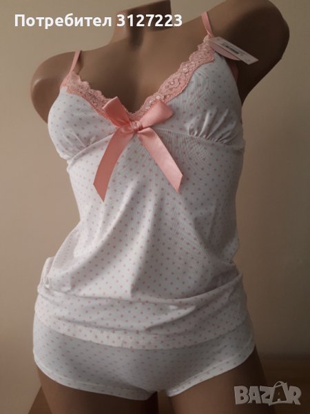 Нов дамски комплект /пижама/потник с боксер, снимка 1