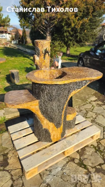 Градински чешми от щампован бетон, снимка 1