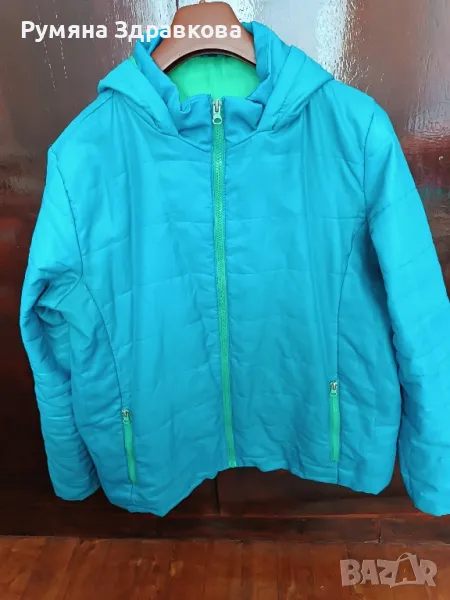 Пролетно-есенно шушляково синьо яке L/XL размер, снимка 1