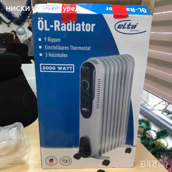 Маслен радиатор Elta 2000W, снимка 1