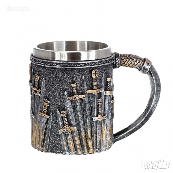 2770 Подаръчна 3D чаша Мечове, снимка 1