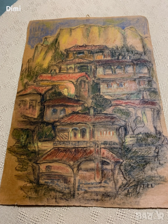 АРГИР МАНАСИЕВ пастел/пейзаж голям формат, снимка 1