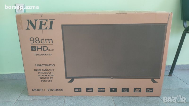 Телевизор LED NEI, 39" (98 см), 39NE4000, HD, Клас Е – 1 брой на склад, снимка 1