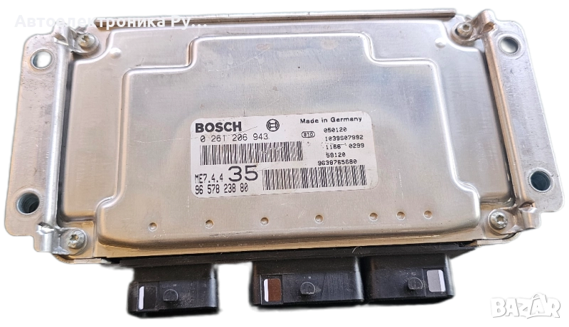 Компютър двигател за Peugeot 307, 1.6, 16V, 0261206943, 0 261 206 943, 96 474 805 80, 9647480580, снимка 1