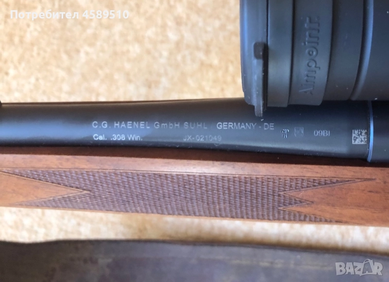 Карабина Haenel Jaeger 10 ST Wood .308Win, снимка 1