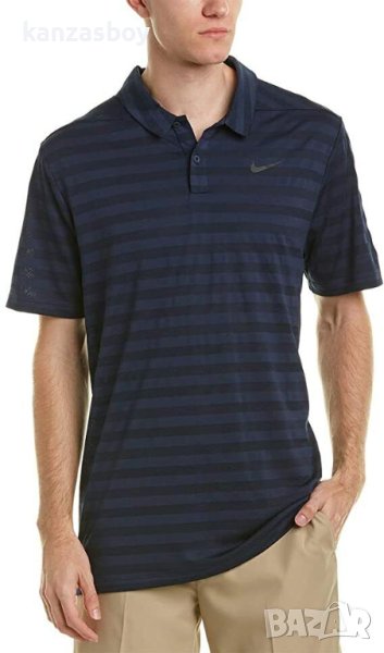 NIKE Men's Dry Stripe Golf Polo - страхотна мъжка тениска КАТО НОВА ХЛ, снимка 1